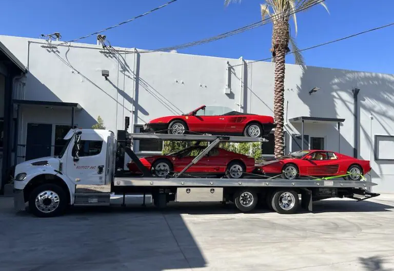 Our team picking up a classic car